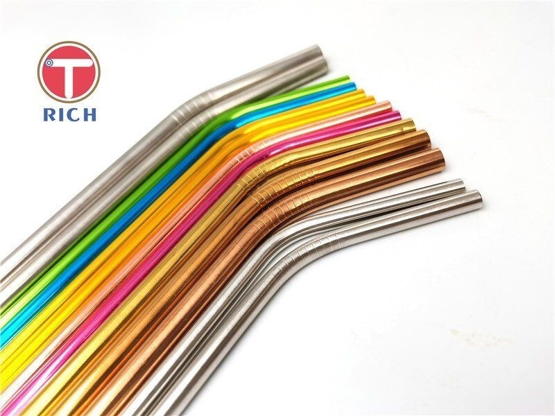 Eco Friendly Food Grade 304/316 Zestaw słomek ze stali nierdzewnej do picia napojów