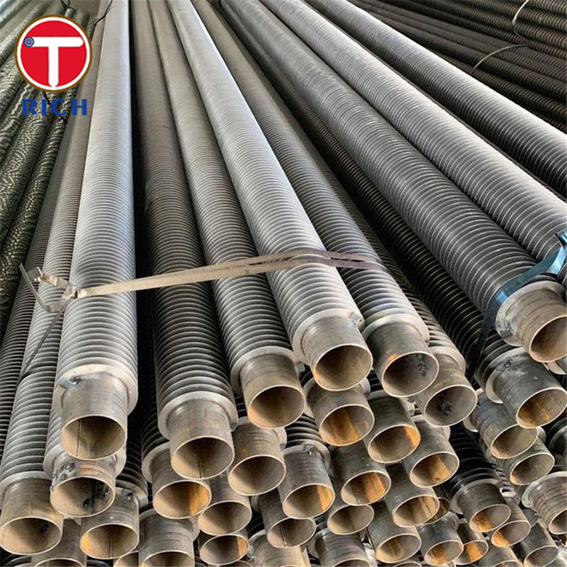 Nakładana rura płetwowa typu L z węgla LL typu z żebrami nawiniętymi spiralnie i wysoką przewodnością cieplną do wymienników ciepła