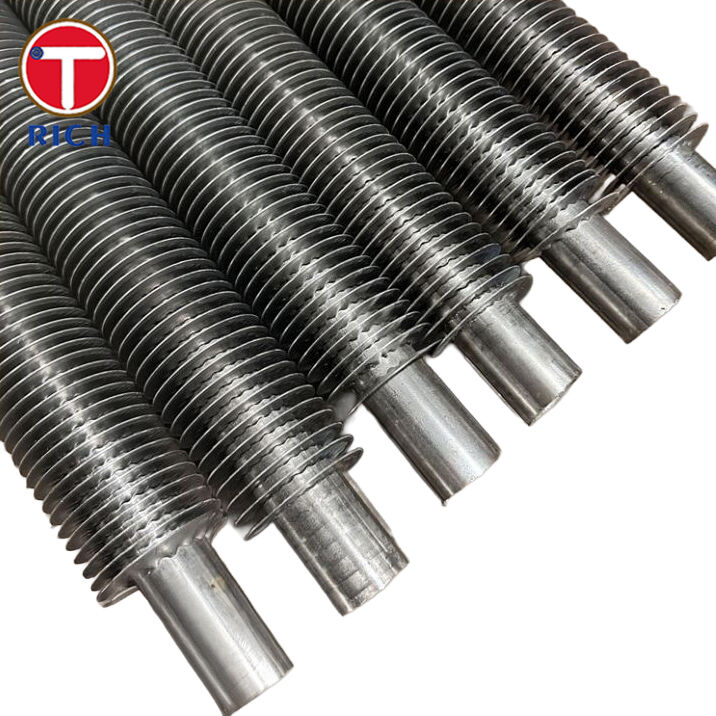 Rura żebrowana ze stali stopowej L-Foot, nawinięta naprężeniowo, do wymienników ciepła z ulepszonym przenoszeniem ciepła