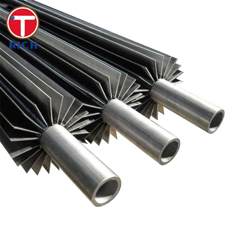 Odporne na korozję, spawane, wzdłużne rury z płetwami o wysokiej tolerancji temperatury dla zwiększonego przenoszenia ciepła w wymiennikach ciepła olejowych