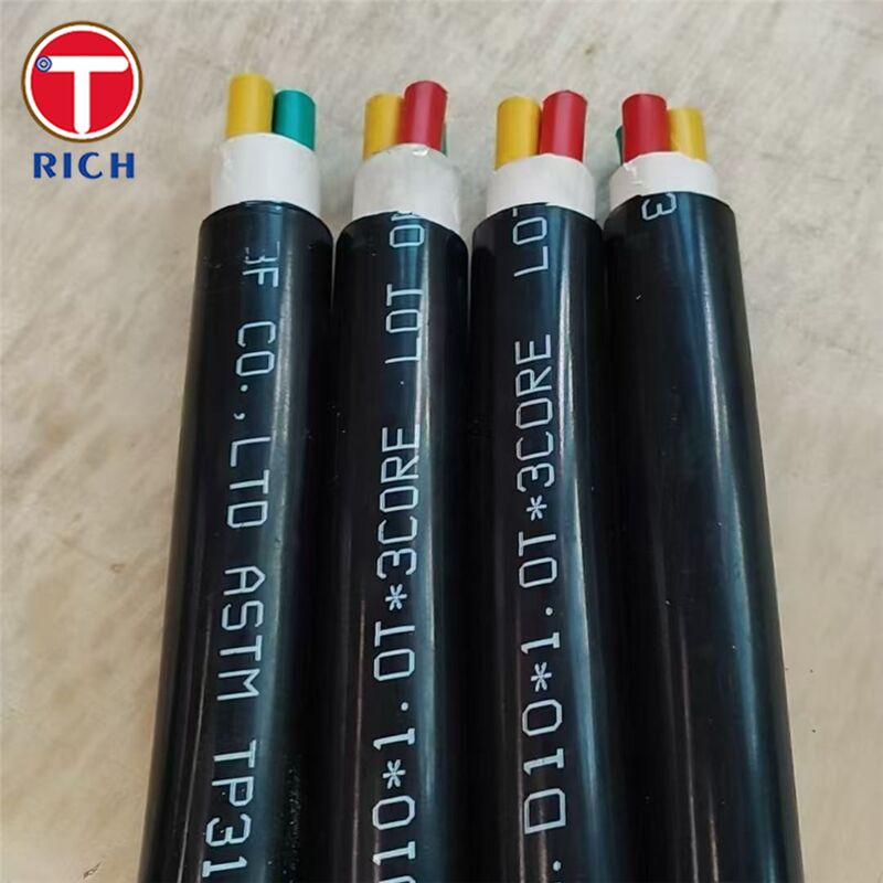 Rurka bezszwoowa z stali nierdzewnej wielojadrowej z powłoką z tworzyw sztucznych do budowy statków w klasie 304L/316L/Duplex 2205 oraz w technikach ciągnięcia na zimno/walcowania na gorąco